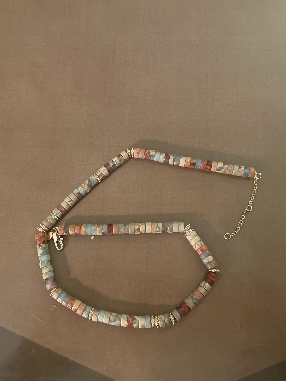 Sezane Josh Multi-Color Stone Beaded Necklace 18”